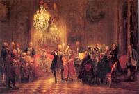 Menzel, Adolph von - A Flute Concert of Frederick the Great at Sanssouci